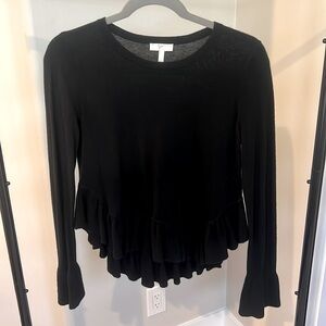 JOIE Wool/silk Blend Ruffle Sweater